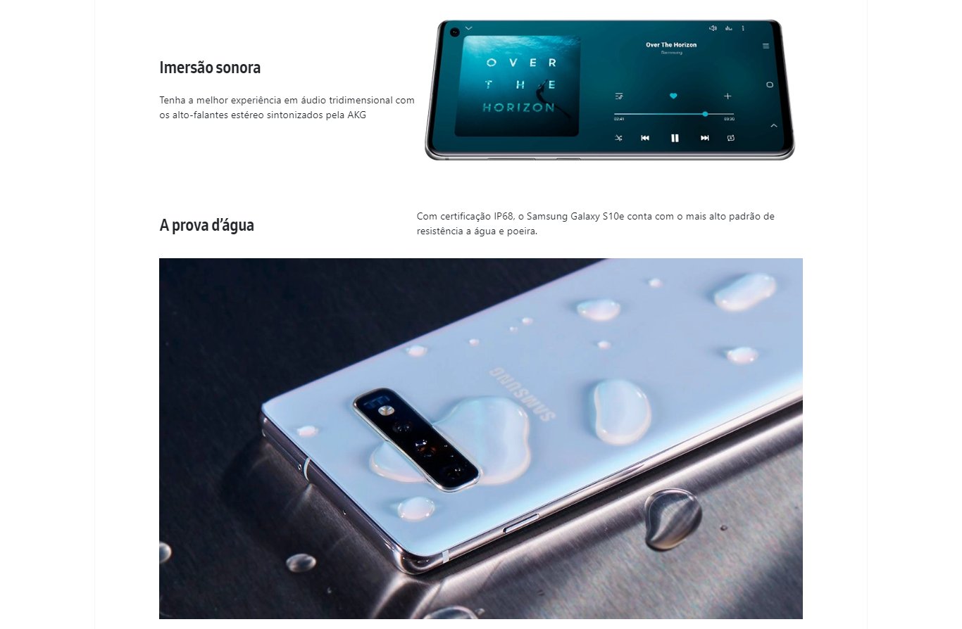  Smartphone Samsung Galaxy S10e 128GB 6GB RAM Tela 5,8